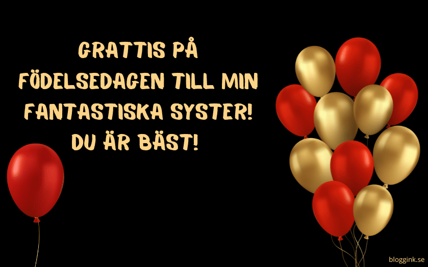 Grattis på födelsedagen till min fantastiska syster...bloggink.se