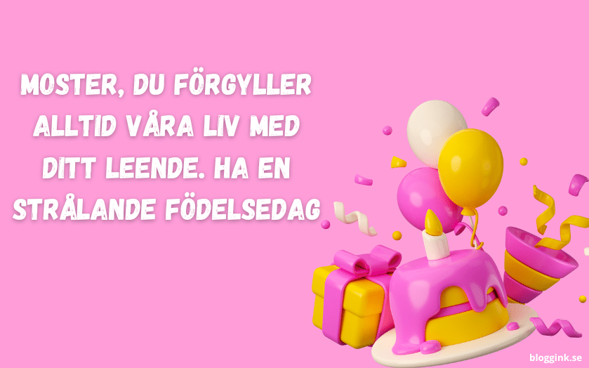 Moster:du förgyller alltid våra liv med ditt leende...bloggink.se