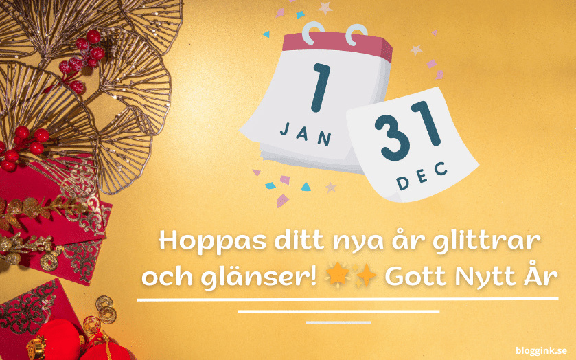 Nyår:Hoppas ditt nya år glittrar och glänser...bloggink.se