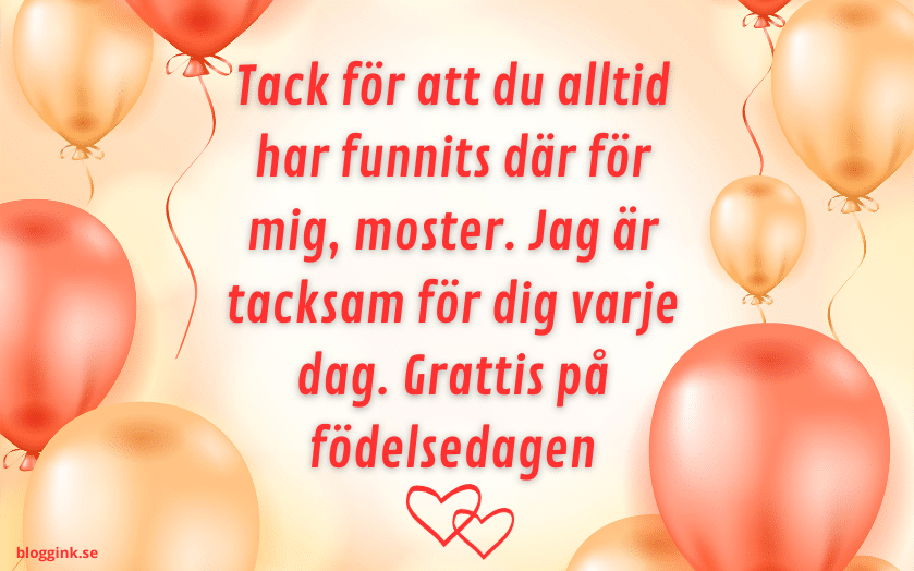 moster:Tack för att du alltid har funnits där för mig..bloggink.se