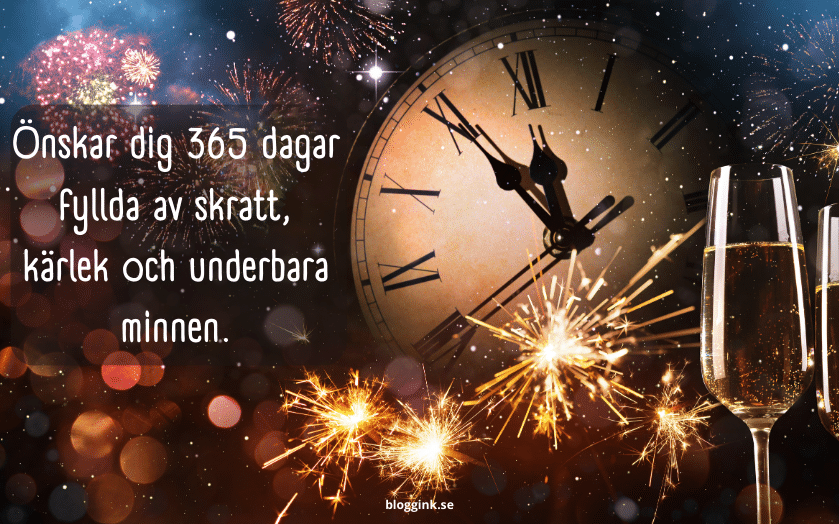 nyår:Önskar dig 365 dagar fyllda av skratt...bloggink.se 