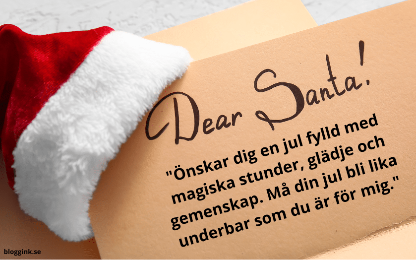 Önskar dig en jul fylld med magiska stunder...bloggink.se