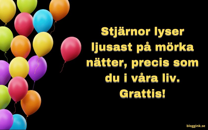 Stjärnor lyser ljusast på mörka nätter...bloggink.se