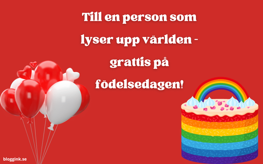 Till en person som lyser upp världen...bloggink.se