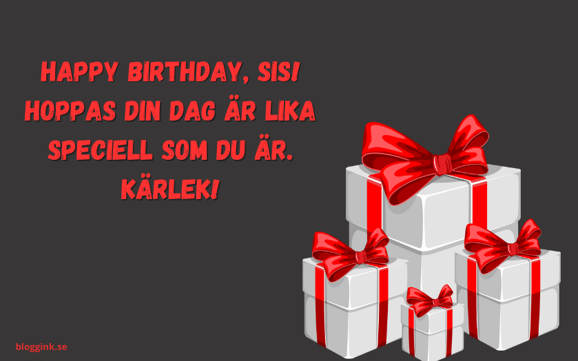 Happy birthday, sis! Hoppas din dag är lika...bloggink.se