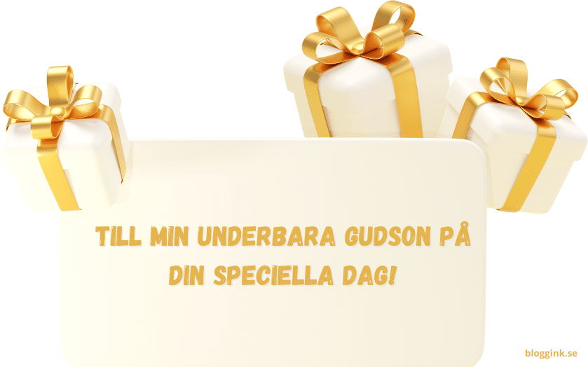 Till Min Underbara Gudson på Din Speciella Dag!...bloggink.se