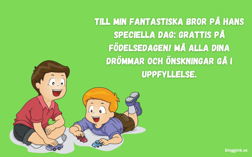 Till min fantastiska bror på hans speciella dag...bloggink.se