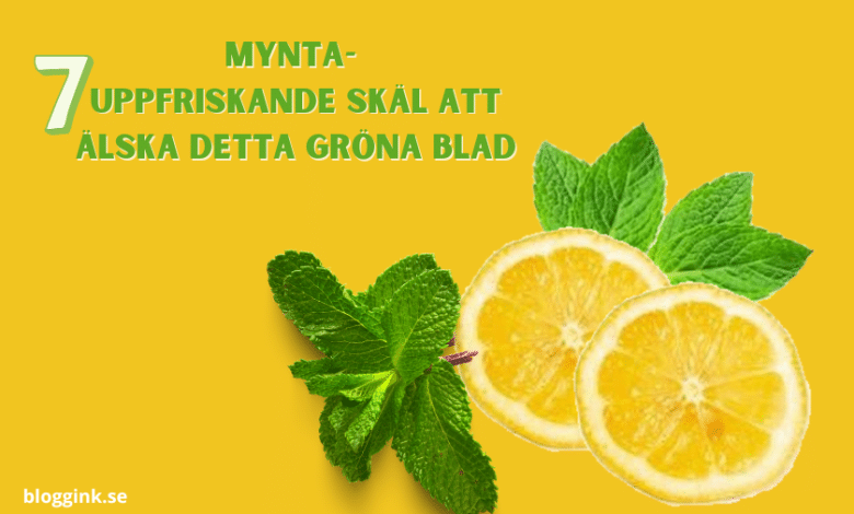 Mynta- 7 uppfriskande skäl att älska detta gröna...bloggink.se