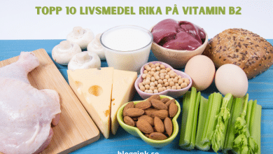 Topp 10 livsmedel rika på vitamin B2...bloggink.se