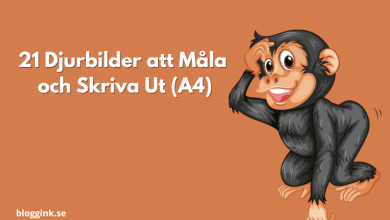 21Djurbilder att Måla och Skriva Ut (A4)...bloggink.se