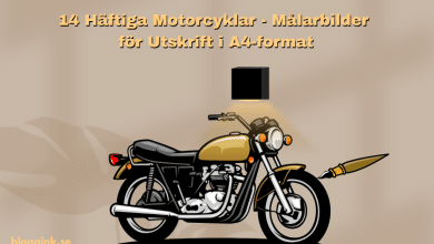 14 Häftiga Motorcyklar - Målarbilder för...bloggink.se