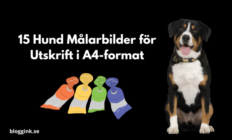 15 Hund Målarbilder för Utskrift i A4-format...bloggink.se