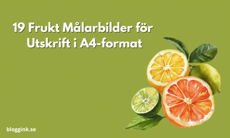 19 Frukt Målarbilder för Utskrift...bloggink.se