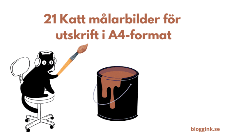 21 Katt målarbilder för utskrift...bloggink.se