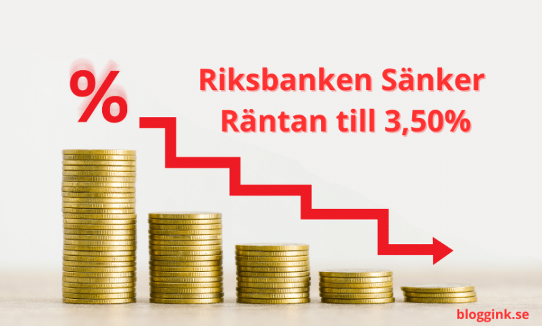 Riksbanken Sänker Räntan till 3,50%...bloggink.se